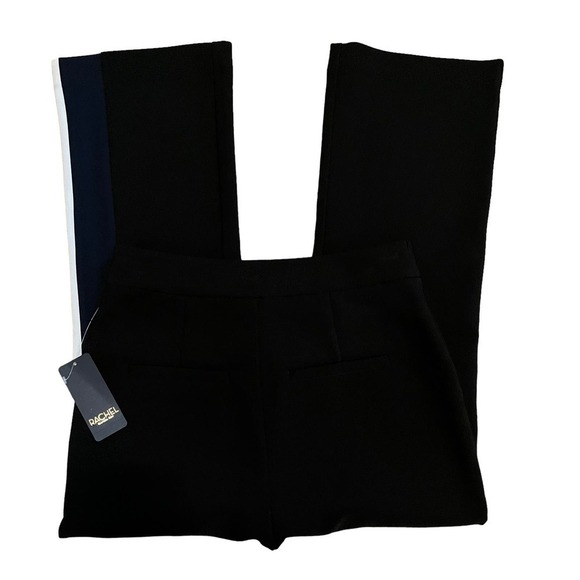 RACHEL Rachel Roy NWT Side Stripe Cropped High Rise Dress Pants Black Size 2 - Picture 6 of 13